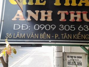 Look out for this sign. She sublets from them at Hu Tiệu Chay in Ho Chi Minh City