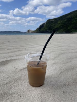 Soy iced coffee  at bonvoyage - Coffee Cart in Tokashiki