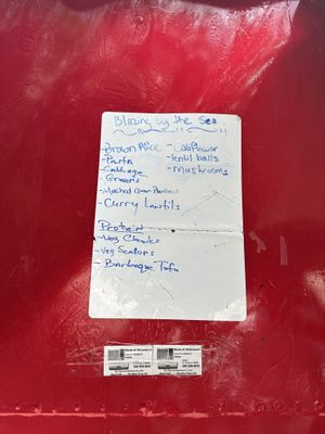 Menu  at Rastafari - Blazing By The Sea in St Thomas