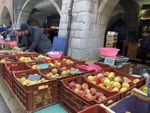 Apples at Old Town Market in Annecy