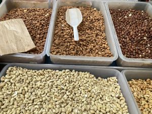 Nuts at Old Town Market in Annecy