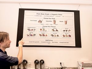 Beautifully made menu 🌈  at lentulus in Mallorca