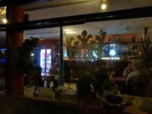 The front side of the restaurant at Pizzeria Rex in Malmo