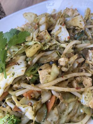 Tofu and veggies from the wok at CreaBistro in Annecy