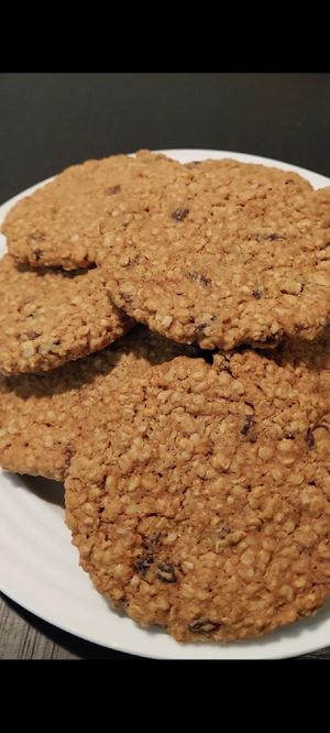 Oatmeal raisin walnut cookies at Moe's Vegan Bites in Houston