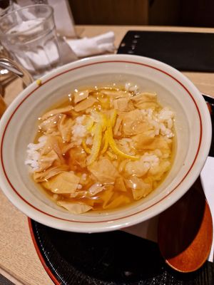 Side dish. Soja skin, Rice in Sauce at Minoru Dining - Kyoto Porta in Kyoto