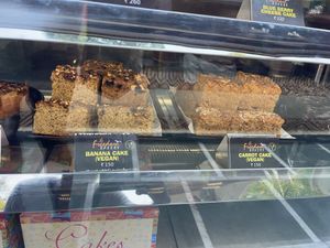 The desserts were cute  at OM Freedom Cafe in Rishikesh