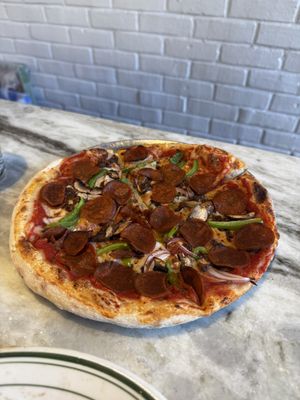 Vegan Deluxe Pizza - Medium New York style  at Taglio - Over The Rhine in Cincinnati