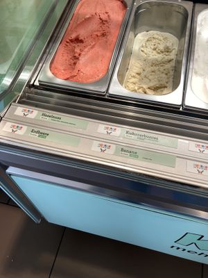 Vegan labelled ice cream   at Kuhbar  in Schwelm