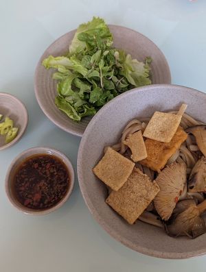 Only pic I took because I was so busy eating delicious food  at Chay An Nhiên-Vegan Food in Hoi An