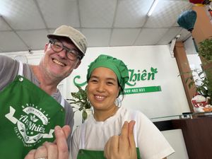 Next level cooking class!  at Chay An Nhiên-Vegan Food in Hoi An