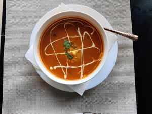 Tomato soup 😊 at The Veg Nation in Matosinhos