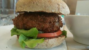 Portobello burger at Grasshopper - College St in Toronto