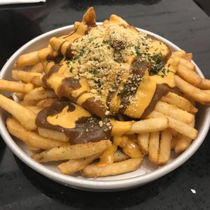 Japanese curry fries at Grasshopper - College St in Toronto