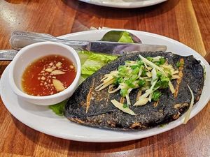 Seaweed Ginger Soy Fish at Blossom Vegan Restaurant in Pleasanton