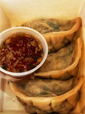 Dumplings 🥟   at Blossom Vegan Restaurant in Pleasanton