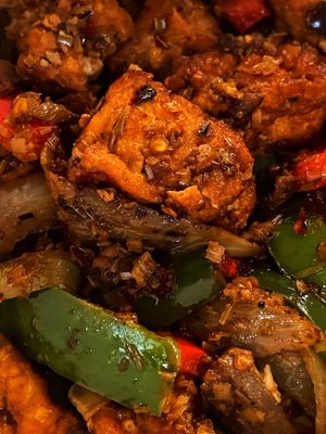 Lemongrass tofu  at Blossom Vegan Restaurant in Pleasanton