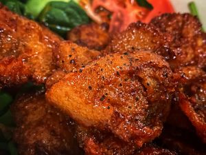 Queens  at Blossom Vegan Restaurant in Pleasanton