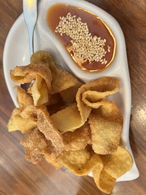 Wontons   at Blossom Vegan Restaurant in Pleasanton