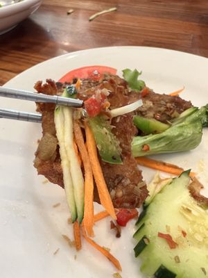 Fried chicken   at Blossom Vegan Restaurant in Pleasanton