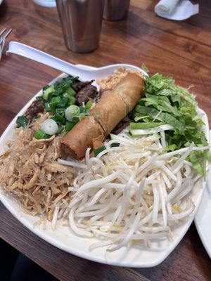 Vermicelli yum yum bowl  at Blossom Vegan Restaurant in Pleasanton
