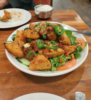 Jalapeno tofu at Blossom Vegan Restaurant in Pleasanton