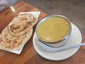 Curry dip at Blossom Vegan Restaurant in Pleasanton