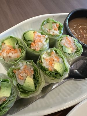 Fresh rolls  at Blossom Vegan Restaurant in Pleasanton