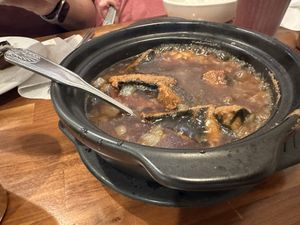 Clay pot  at Blossom Vegan Restaurant in Pleasanton