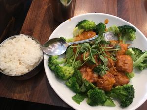 Spicy soy perfection at Blossom Vegan Restaurant in Pleasanton