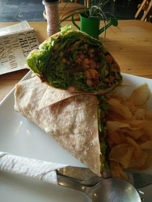Mexican wrap at Artesano in Guatemala City