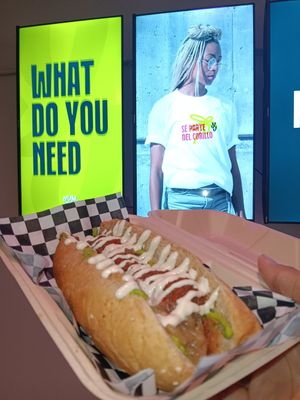 Beetball marinara sandwich [DontWatch.org] at Yum Junk in San Juan