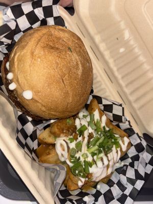Double cheese, loaded fries   at Yum Junk - Santurce in San Juan