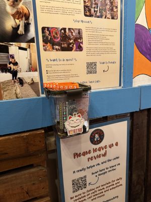 Donation box!  at Pawsitive Vibes in Kuching