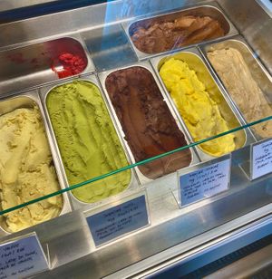 Vegan ice cream selection. at Delicious Raw by Gabriela Oltean in Brasov