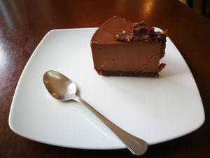 Mocha torte at Delicious Raw by Gabriela Oltean in Brasov