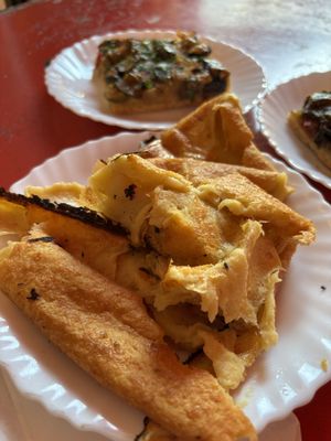 Fresh socca was delicious!  at Chez Rene Socca in Nice