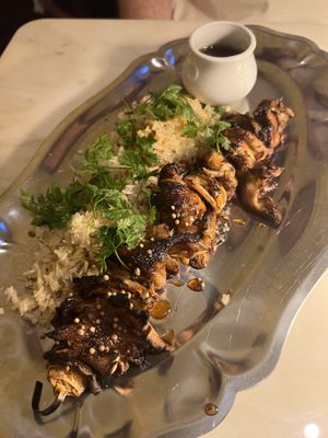 Glazed And Fired-Up Skewer With Pilaf  at Daimant Saint-Honoré in Paris