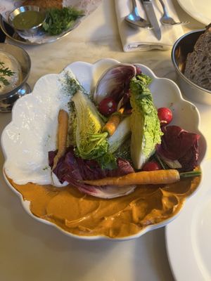 Crudités, Duo Of Creamy Dips  at Daimant Saint-Honoré in Paris