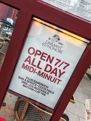 opening hours at Daimant Saint-Honoré in Paris