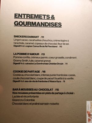 Desserts at Daimant Saint-Honoré in Paris