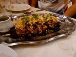 Mushroom skewer at Daimant Saint-Honoré in Paris