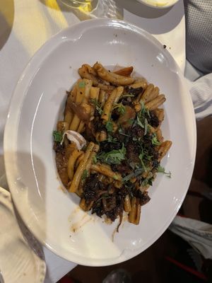 CASARECCE WITH GRILLED LEFTOVERS  at Daimant Saint-Honoré in Paris