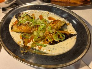 Grilled zucchini at Daimant Saint-Honoré in Paris