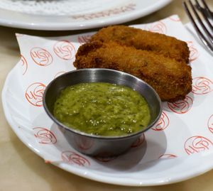 Croquettes cochonnes at Daimant Saint-Honoré in Paris