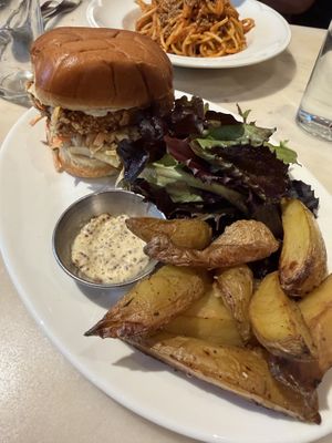 Tofu Burger  at Daimant Saint-Honoré in Paris