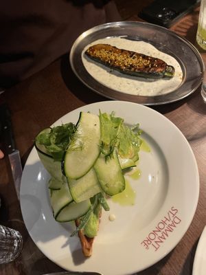 Chickpea Waffle  at Daimant Saint-Honoré in Paris