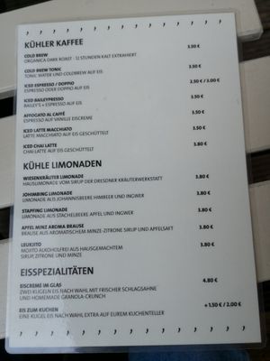 Kalte Getränke at tanteleuk in Dresden