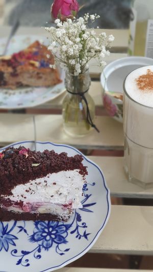 Some of their vegan (partly glutenfree) cakes at tanteleuk in Dresden
