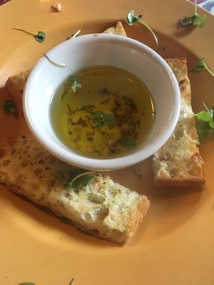 Focaccia without cheese  at 2 Wives Brick Oven Pizza in New London